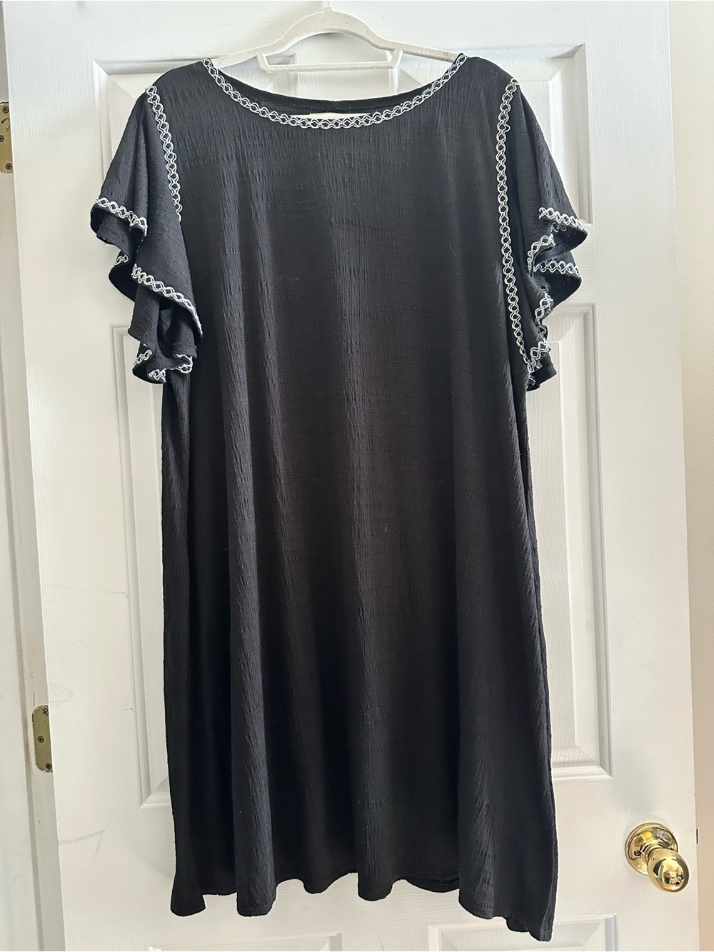 Max Studio Black Dress with White Contrast Trim